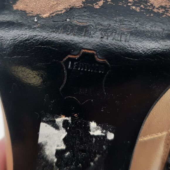 bebe Size 6.5 Slouchy Boots Gold Pointed Snip Toe High Heels Womens Mid Calf - Picture 10 of 10